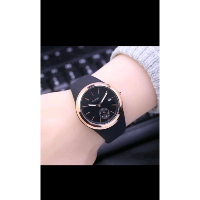 Jam Tangan Wanita Guess, jam tangan murah Guess Rubber New