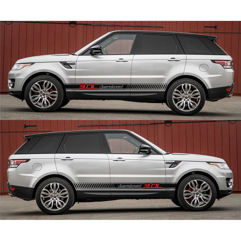 Striping Cutting Sticker Mobil Body Samping Keren Land Rover Range Rover Sport Euro Twin Turbo 14