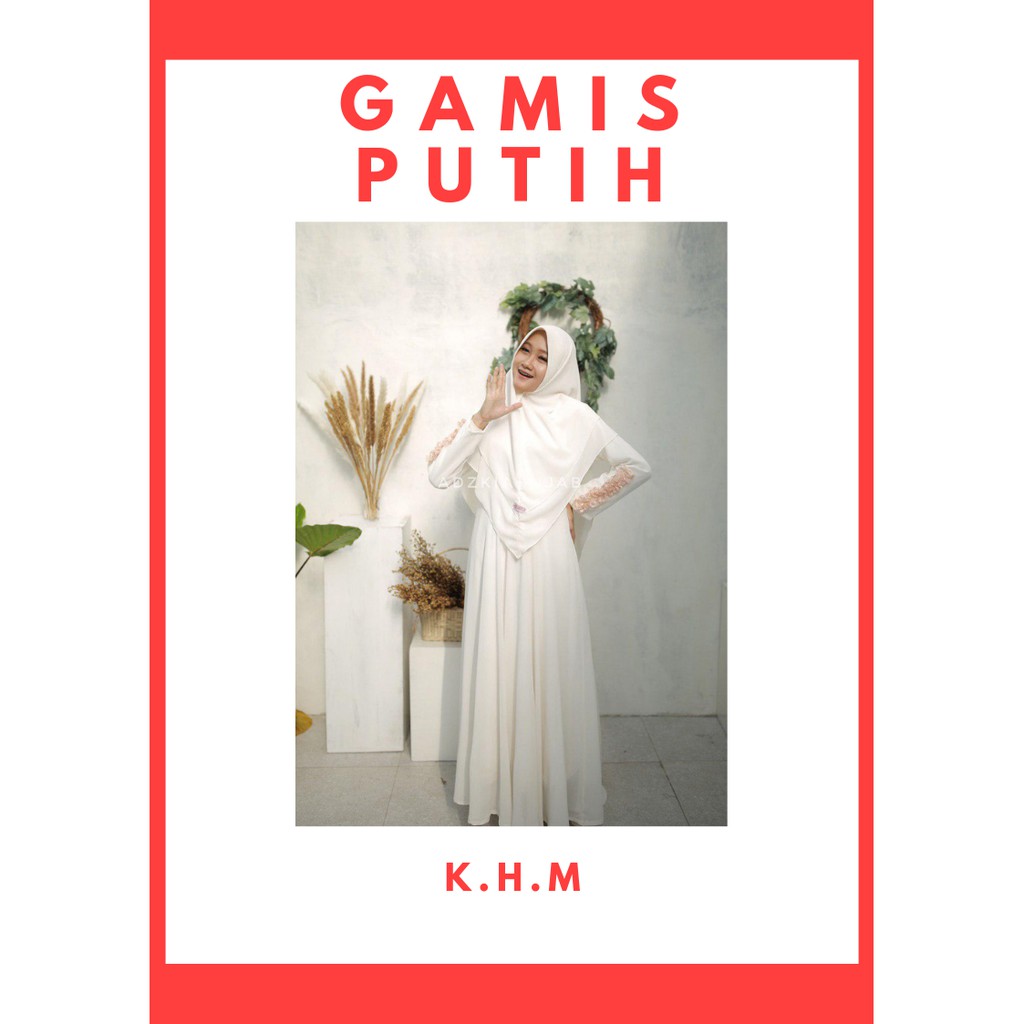 Set Gamis Putih By Adzkia Hija/gamis cantik/gamis muslimah/adzkia hijab syari/gamis adzkia/gamis ori