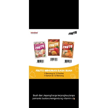 

minuman serbuk fruto sari buah