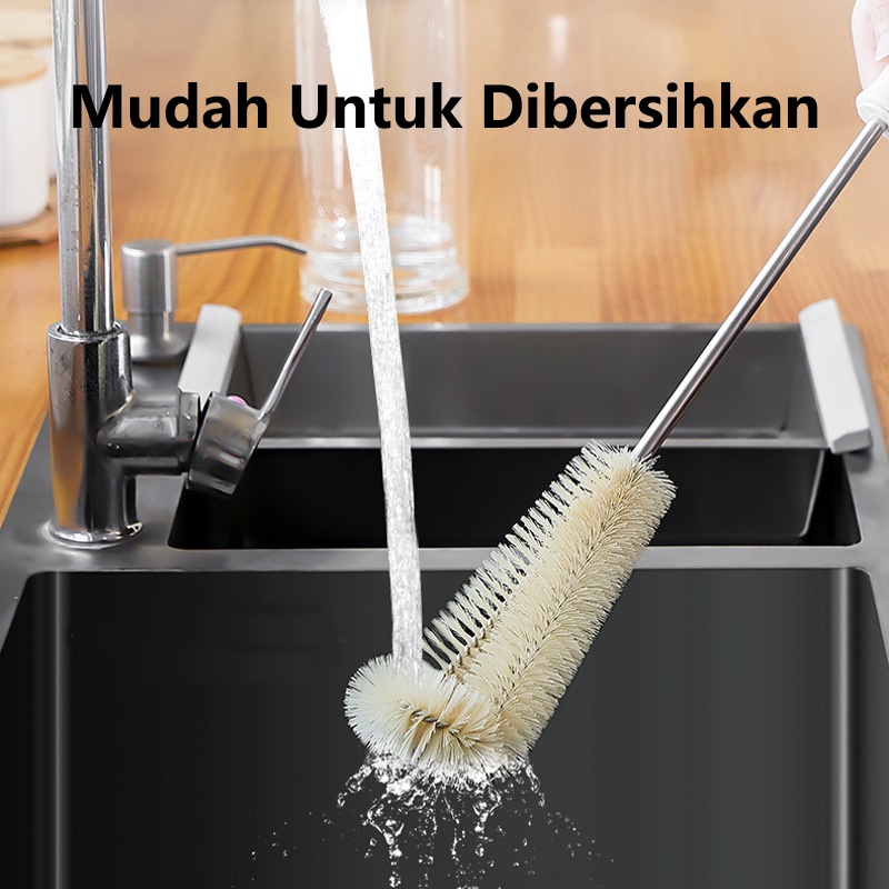 Sikat Pembersih Botol Susu Glass teapot Thermos Cup Brush  Long Handle Cup Brush No Eead ends