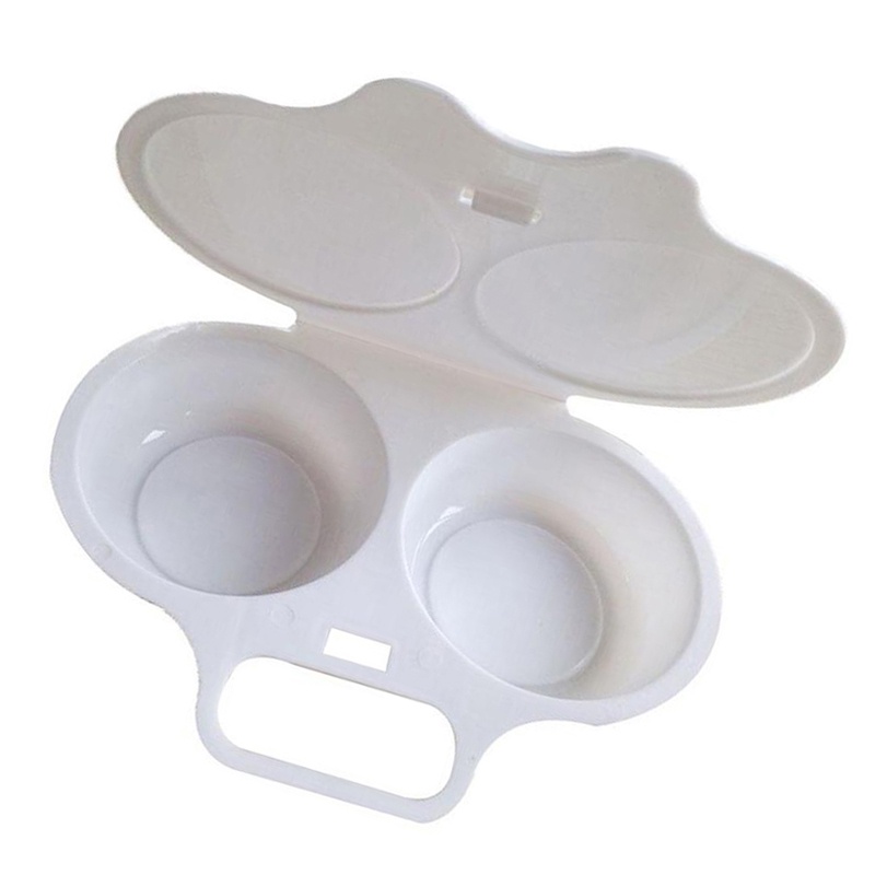 {LUCKID}Kitchen Microwave Oven Round Shape Egg Steamer Cooking Mold Egg Poacher Egg Tool