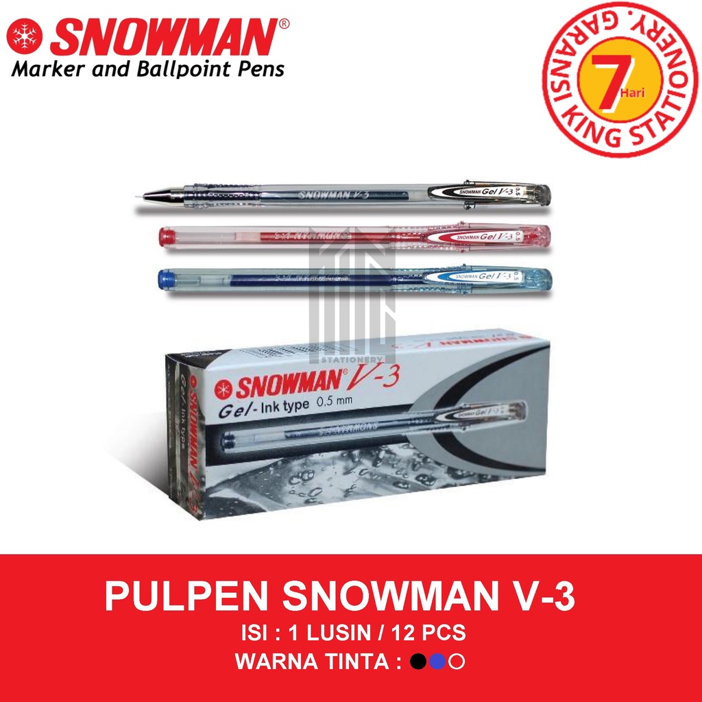 

PULPEN SNOWMAN V3 HITAM/BIRU/MERAH