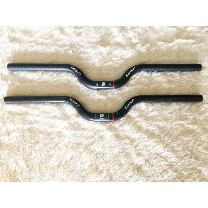 Handlebar Litepro Carbon Mid Rise 25.4x580mm setang stang sepeda lipat seli fnhon