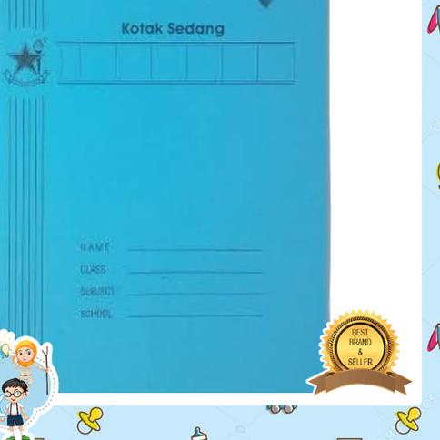 

Buku Tulis Kotak Sedang Mandarin / Alphabet Bintang Obor isi 38 lembar