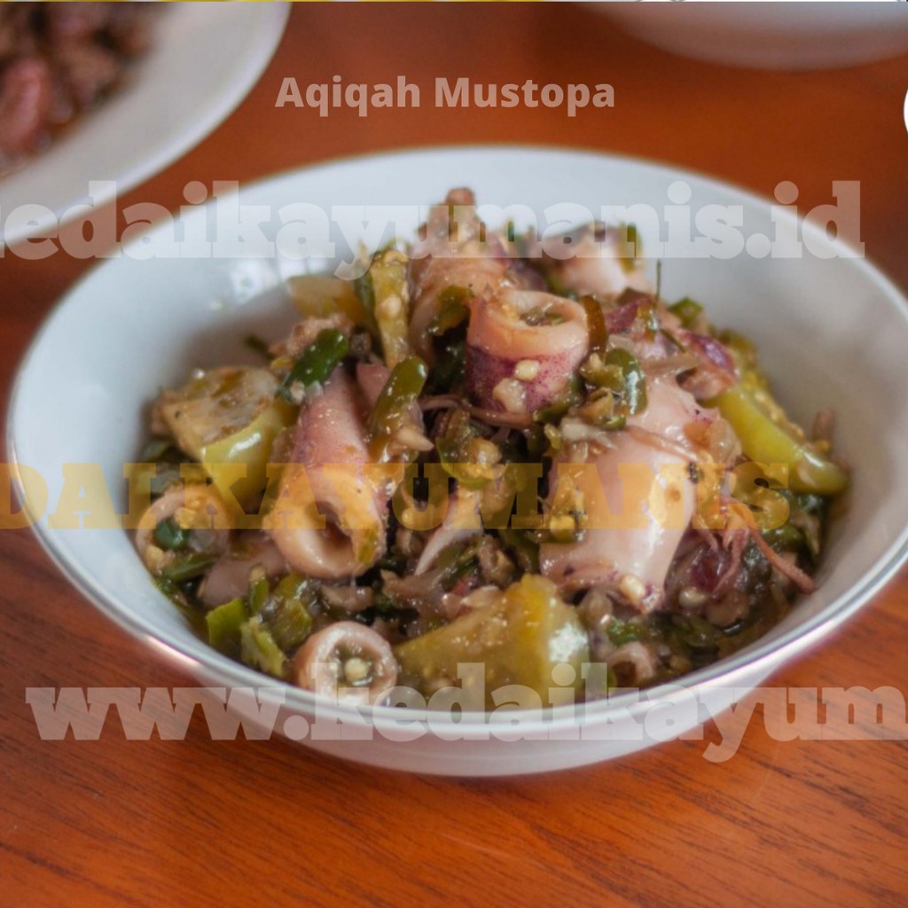 

Cumi Cabe Ijo | Cumi Sambal Cabe Ijo | Cumi Asin Cabe Ijo 350 gr (450 ml) | Mustopa Cita Rasa