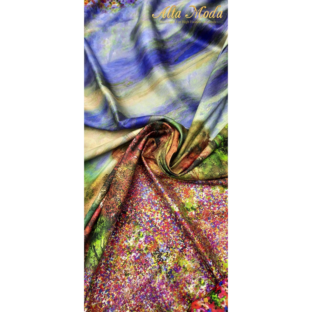 

Alta Moda Linen Motif Fancy Lukis Langit Dan Bunga Kain (1 M)