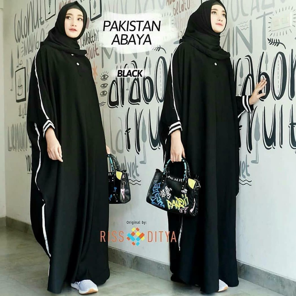 Baju Gamis Jumbo Pakistan Abaya Shopee Indonesia
