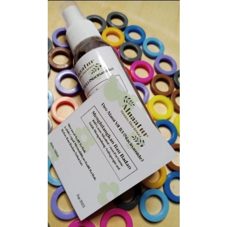 Deodorant Tawas herbal + NIACINAMIDE  100ML Segar Kering Dan Kulit Tampak Lebih Cerah