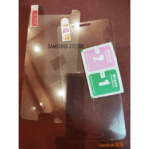 TEMPERED GLASS KACA ANTIGORES KACA BENING SCREENGUARD SAMSUNG J7 J7CORE J7PLUS