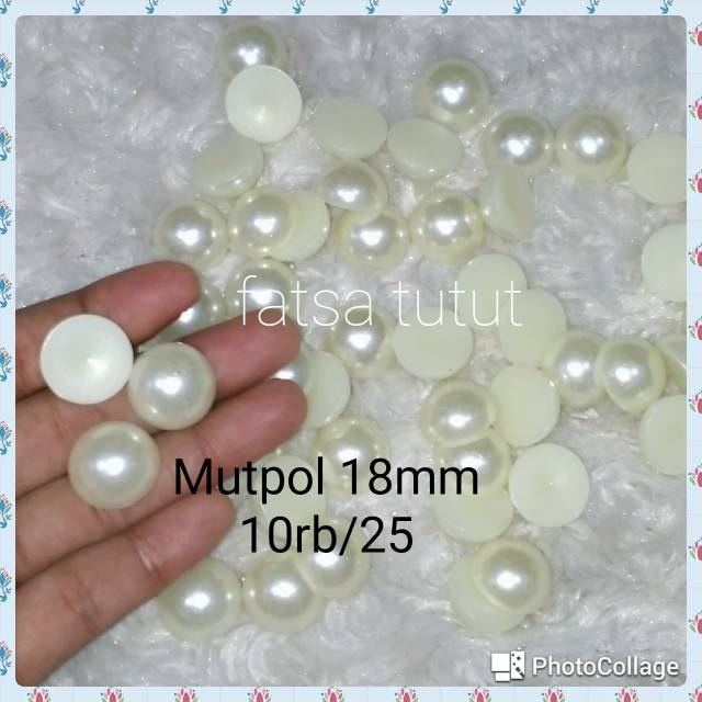 

Mutiara belah polos uk 18mm