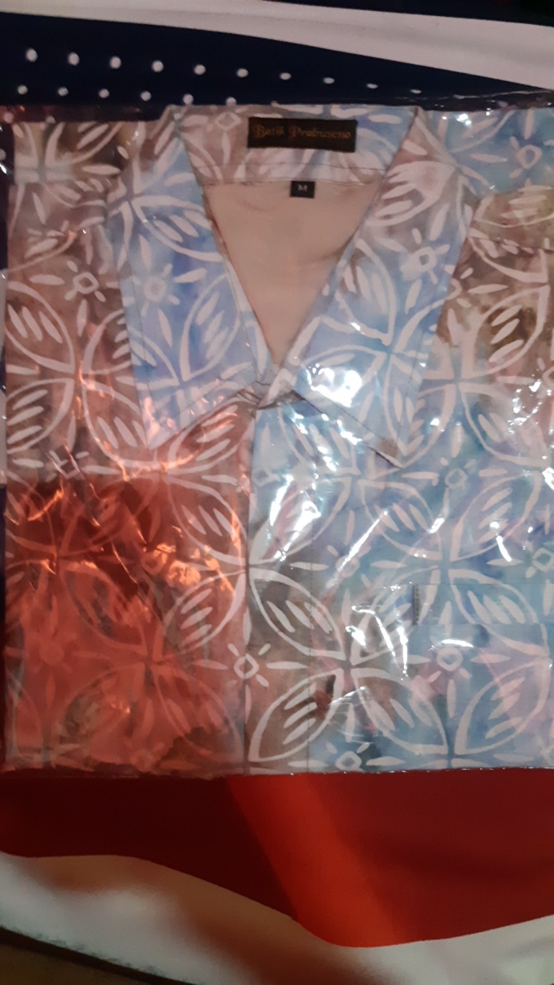 Bramantya Kemeja Batik Cap Slimfit Pria Lengan Pendek Katun Printing Hem Baju Atasan Kantor Modern