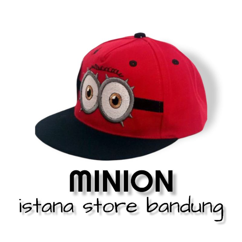 Topi Anak Minion Snapback Anak Motif Bordir Minions fashion anak laki laki