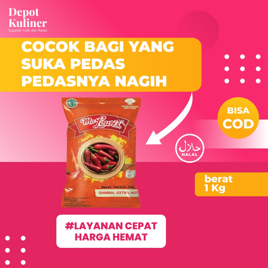 

Mclewis Extra Hot 1Kg / Sambal Extra Pedas