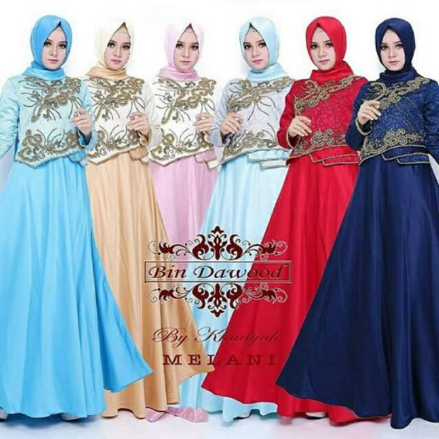 Gaun Melani Original Bin Dawood by Khadijah Moslem Wear.