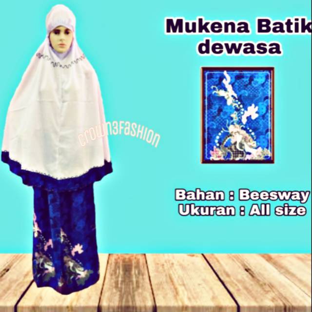 TERMURAH !!! MUKENA BATIK + BORDIR STICK