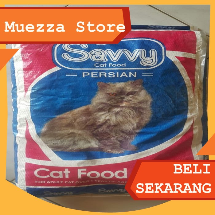 Makanan Kucing Savvy Persian 500gr / makanan kucing murah / harga makanan kucing / anggora / kering