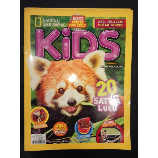 Majalah National Geographic kids - 20 satwa lucu november 2013