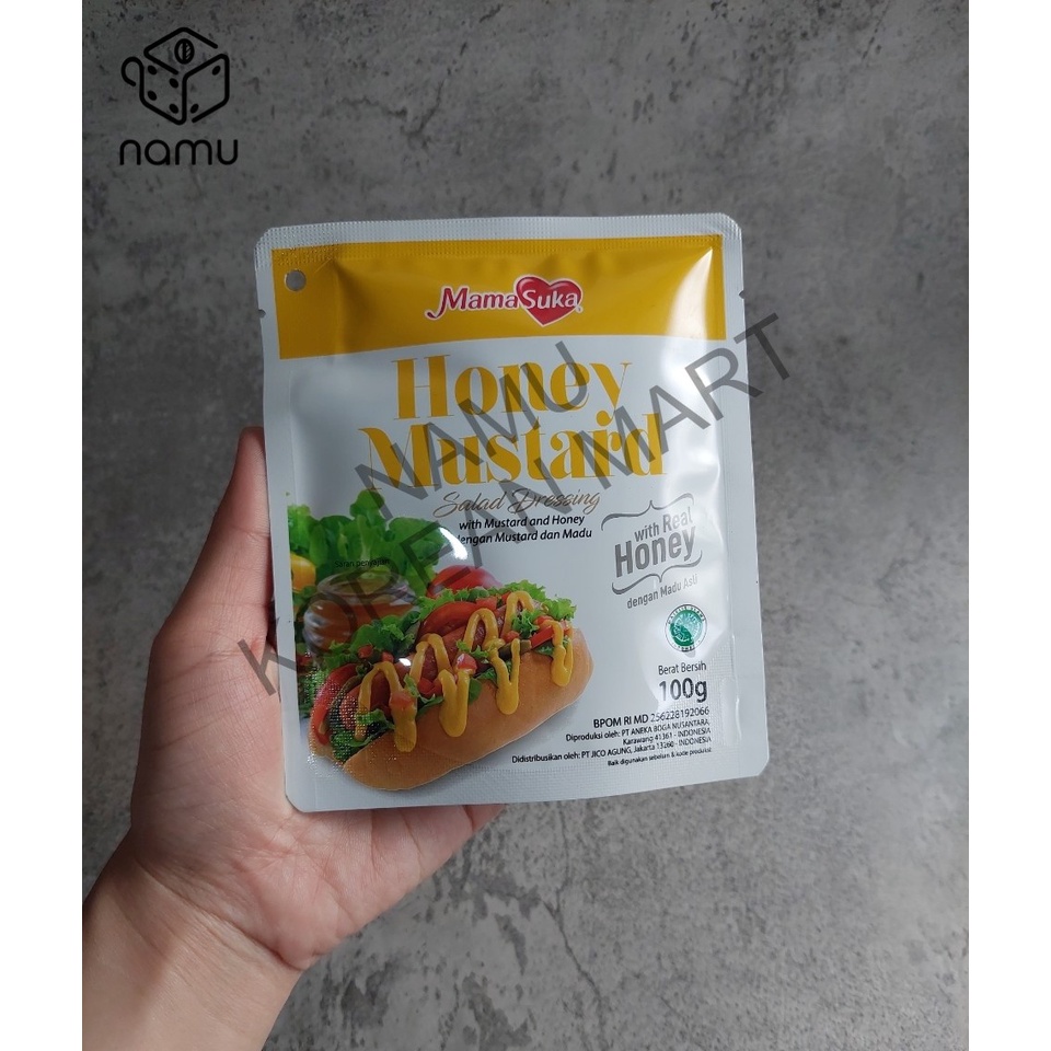 

Mamasuka Honey Mustard Salad Dressing 100gr Saus Mayonaise POUCH