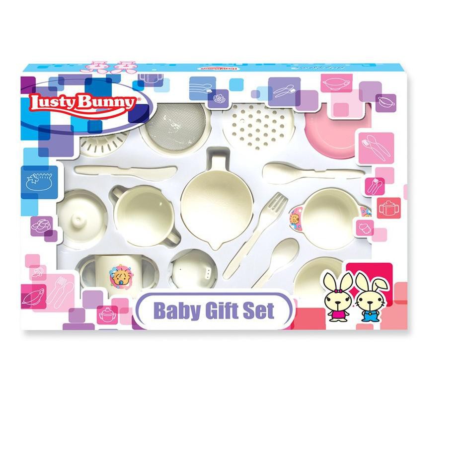 Promo !! FOOD MAKER &amp; FEEDING SET LUSTY BUNNY BESAR PERALATA MPASI -PERALATAN MPASI BABY LENGKAP MURAH