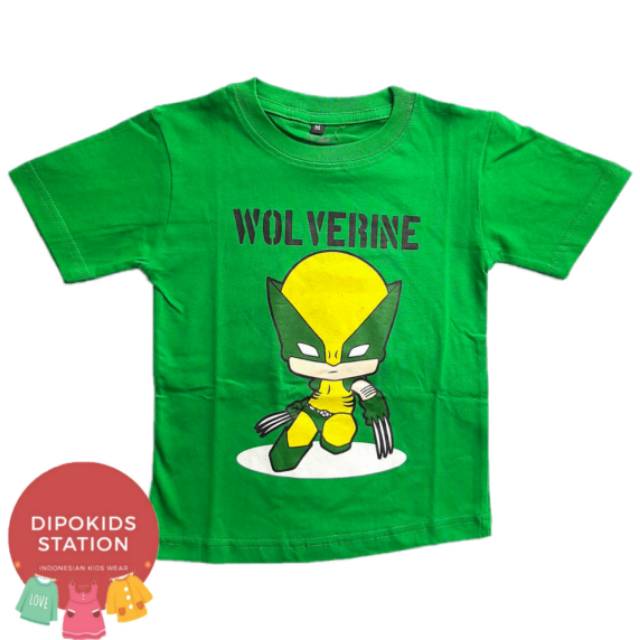  Grosir  Baju  Kaos Anak  Wolvere Cotton Combed 30s Distro  