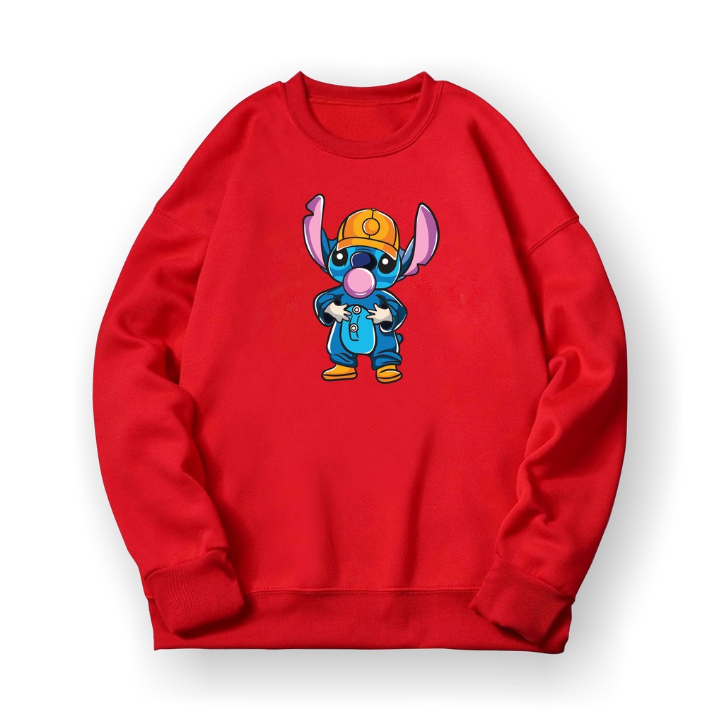 STICH Sweater Crewneck II STICH Basic Sweater II Sweatshirt Sz M - XL ( Pria &amp; Wanita / Anak &amp; Dewasa )