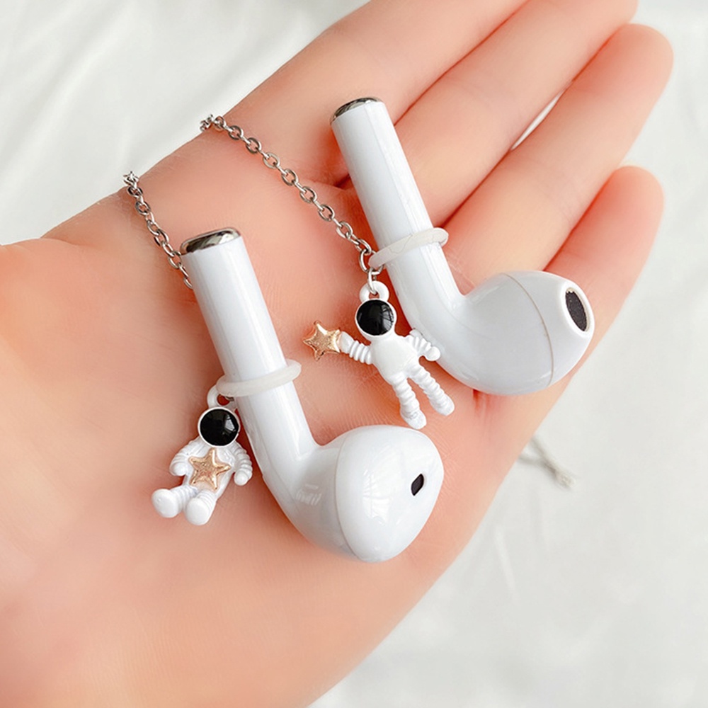 Gantungan Kunci Bentuk Astronot Luar Angkasa Anti Hilang / Jatuh Untuk Apple Airpods