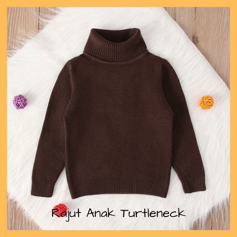 RAJUT ANAK TURTLENECK / SWEATER TURTLENECK ANAK / ESTIMASI 3-5 TAHUN / RAJUT ANAK / SWEATER ANAK