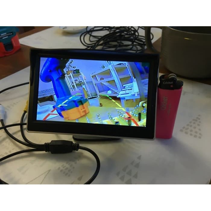 Paket Kamera Samping Mobil dengan Layar 5 inc Mantab-3