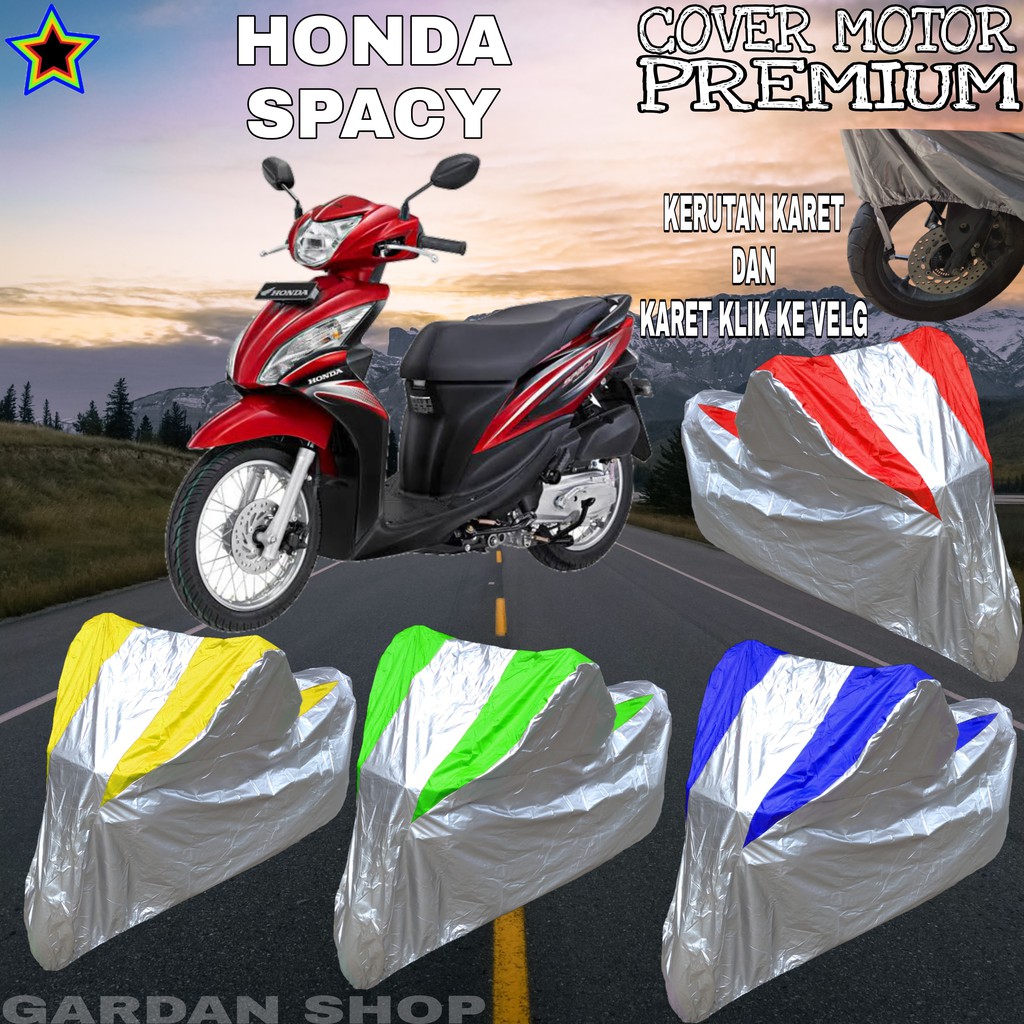 Sarung Motor HONDA SPACY Silver KOMBINASI Body Cover Honda PREMIUM