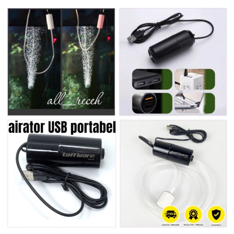 aerator mini/airator/pompa udara USB/airator USB/airator portabel/pancing