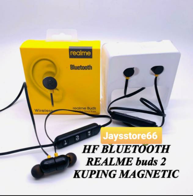 Handsfree Headset Earphone Bluetooth Realme Buds 2 Magnetic