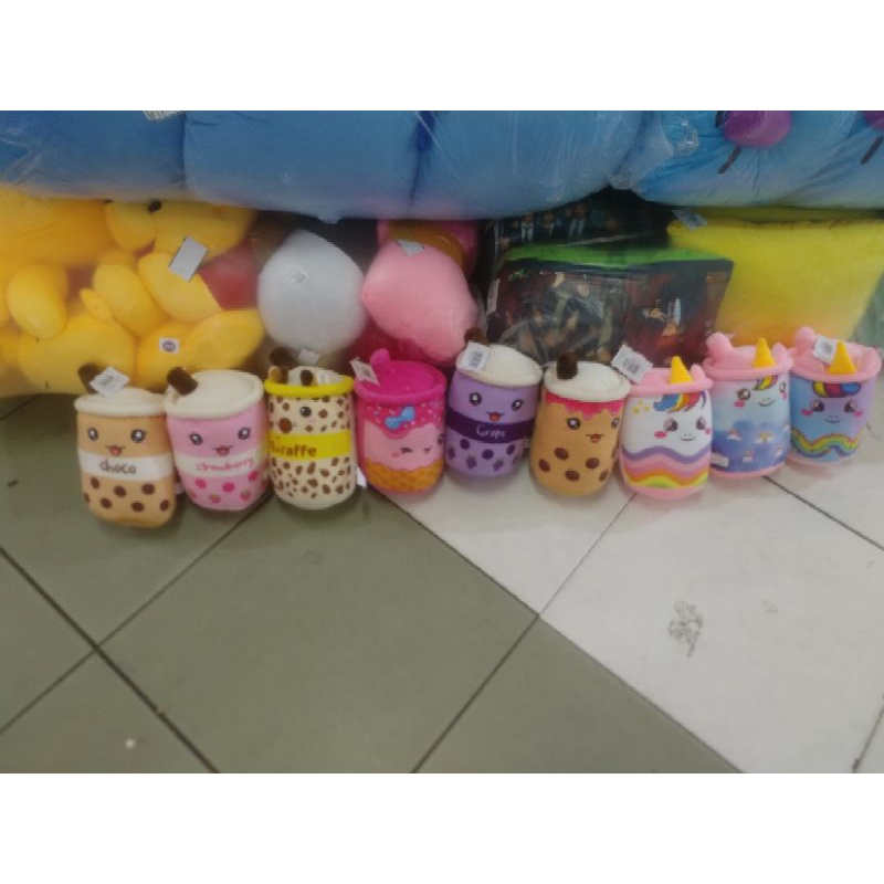 Boneka boba mini 20 cm bantal boba imut