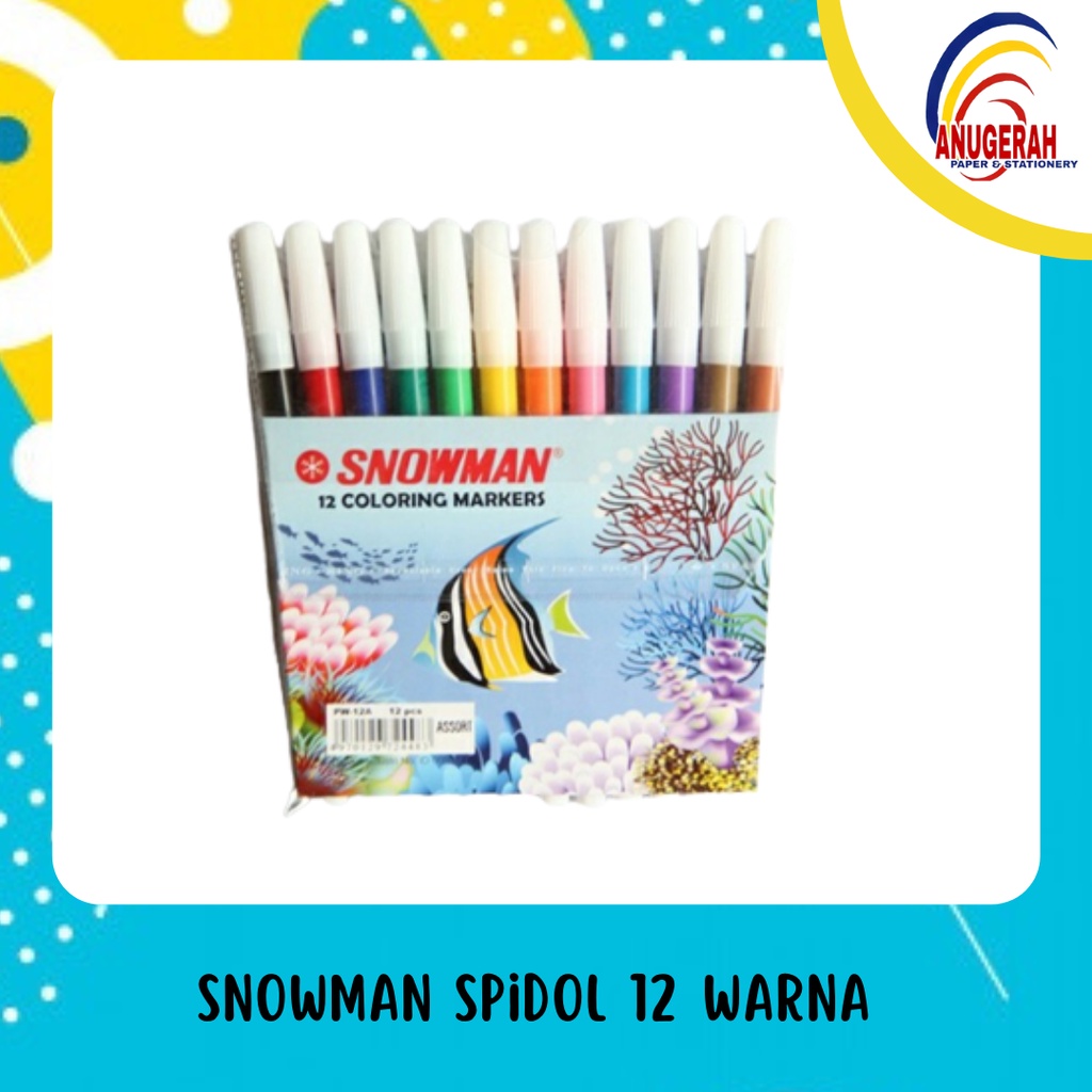 

SNOWMAN SPIDOL 12 WARNA PW-12A (SET)