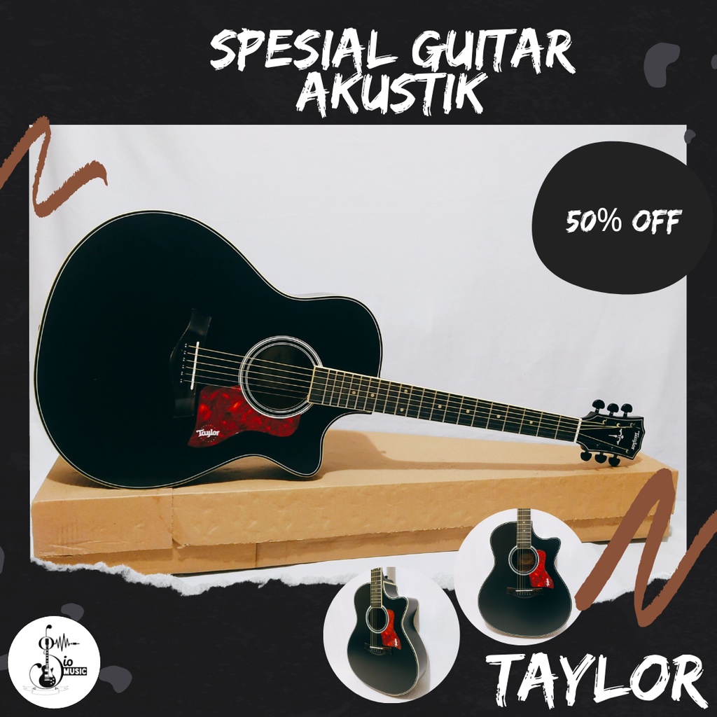 gitar tanam besi Taylor akustik elektrik Highquality