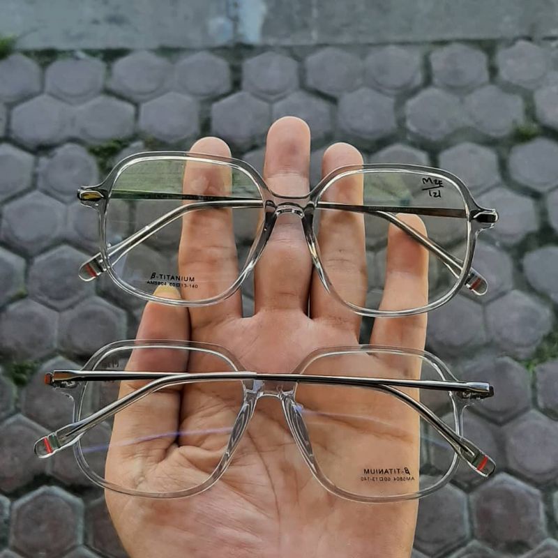 Kacamata Anti Radiasi Frame Gucci AM 5804 warna Grey (abu-abu)