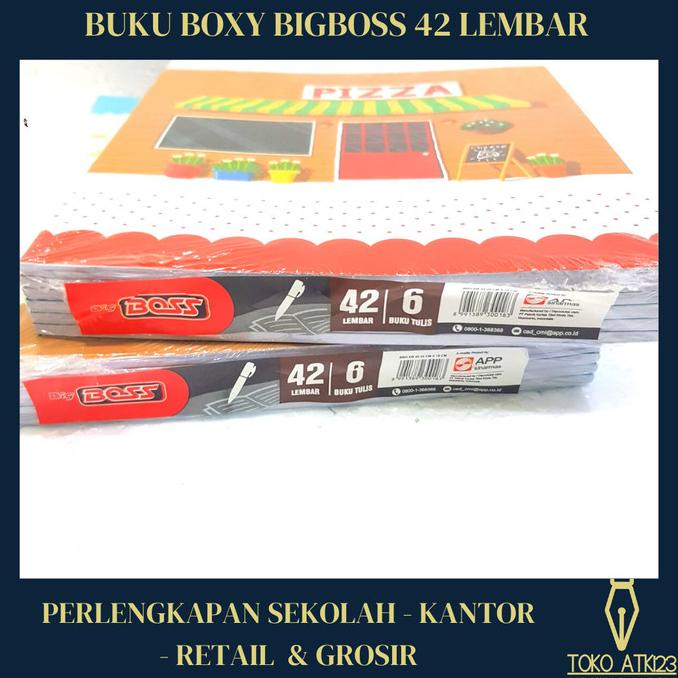 

$DISKON$ BUKU TULIS BOXY SINAR DUNIA SIDU BIGBOSS ISI 42 LEMBAR / BUKU SEKOLAH &O: