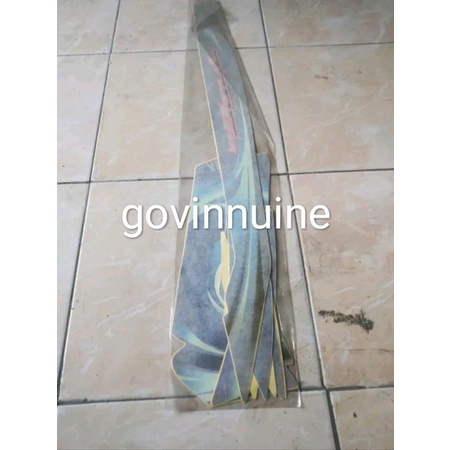 striping stiker sticker lis body bodi yamaha mio soul biru 2008 2009 original