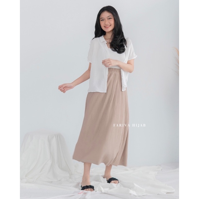 FARIVA - Ara Skirt Plisket Payung Umbrella Premium