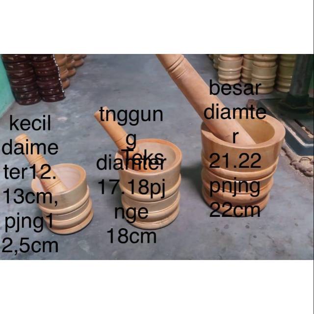 Lumpang kayu mahoni / Lesung Kayu