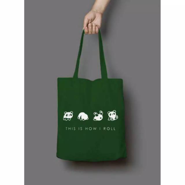 11.11 COD [RESLETING] PANDA Totebag Semi-Canvas | Totebag Besar | Totebag Laptop | Totebag Hitam | Totebag Cream | Totebag Navy | Totebag Maroon | Totebag Berkualitas