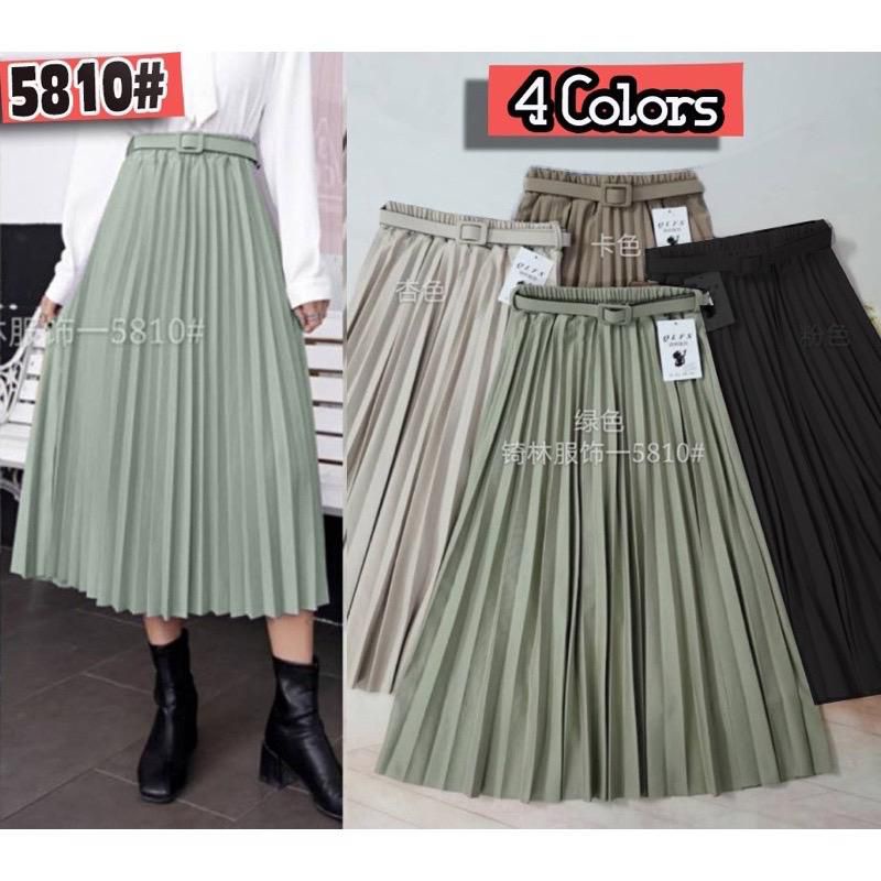 (Bisa COD) Rok midi import / Rok plisket import / Rok 7/8