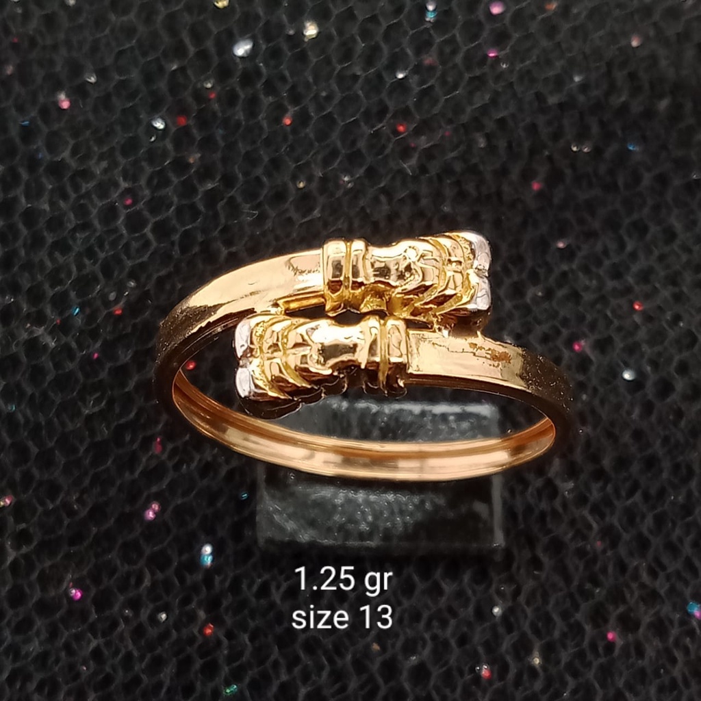 Cincin Emas 17K - 1.25 gr Kadar 750 - 452