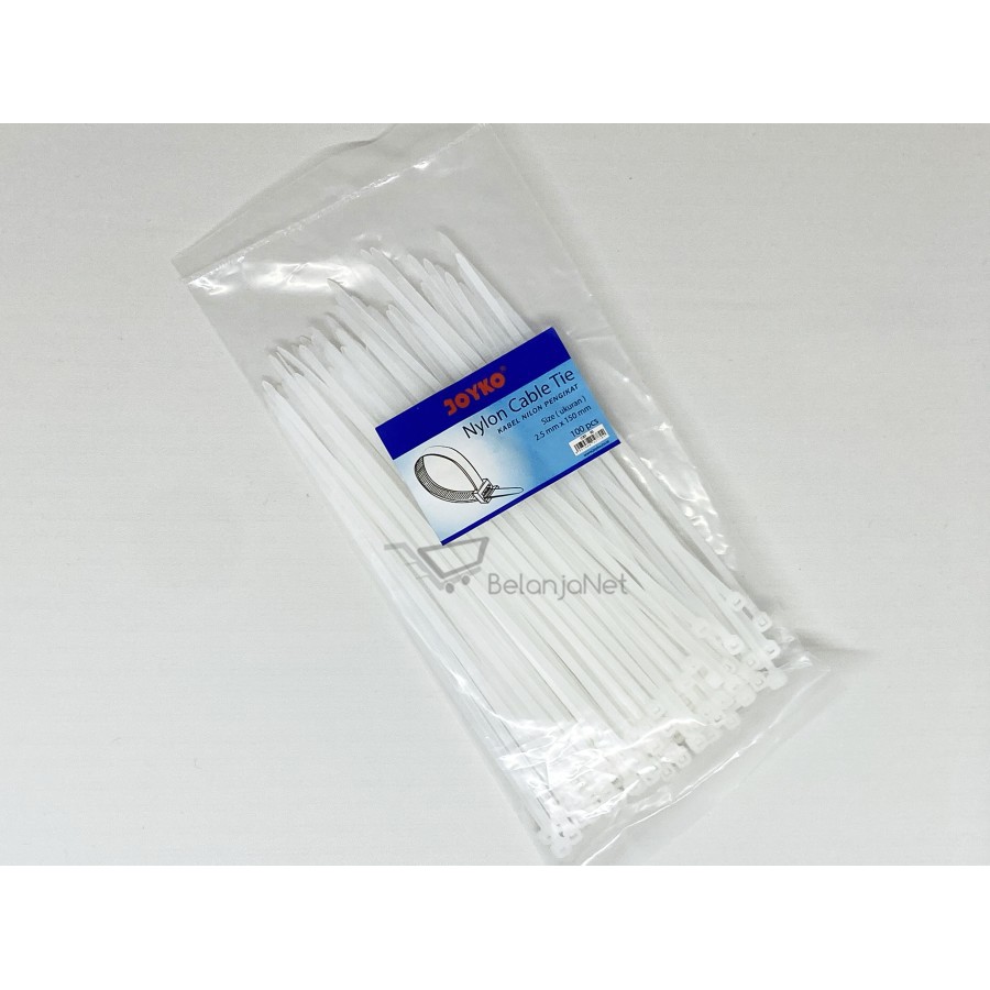 Nylon Cable Ties Joyko | Kabel Ties CBT-10 2.5mm x 150mm isi 100 PCS