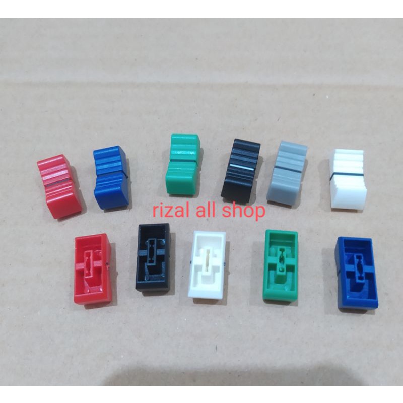 knop potensio geser warna plastik (per buah)