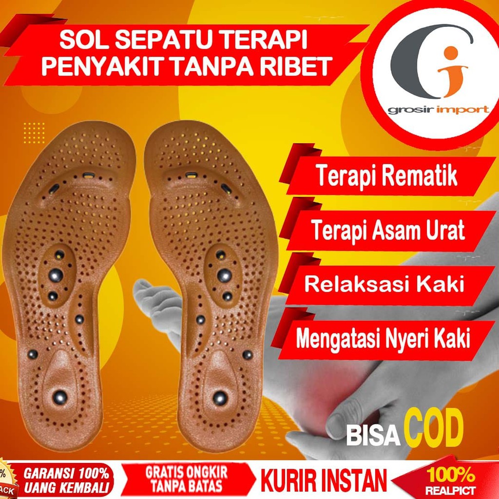 Alat Terapi Kesehatan Kaki Alat Refleksi Kaki Asam Urat Sol Sepatu Terapi Kesehatan Magnetik Bionic