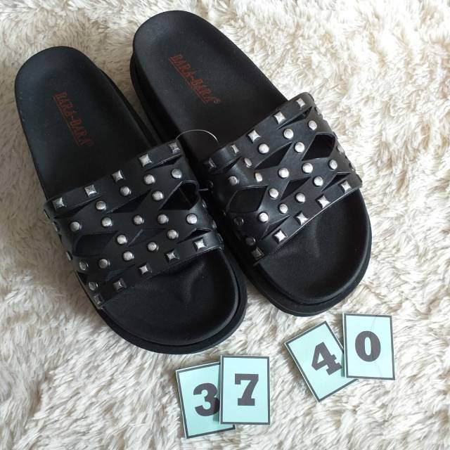 Sandal bara-bara sandal selop cewek sandal jelly cewek