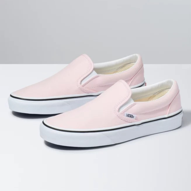 Sepatu Slip On Pria Wanita Soft Pink