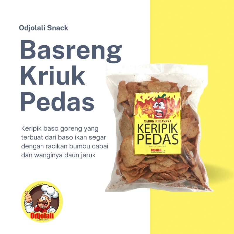 Basreng Crispy Kriuk Pedas Odjolali Snack-1