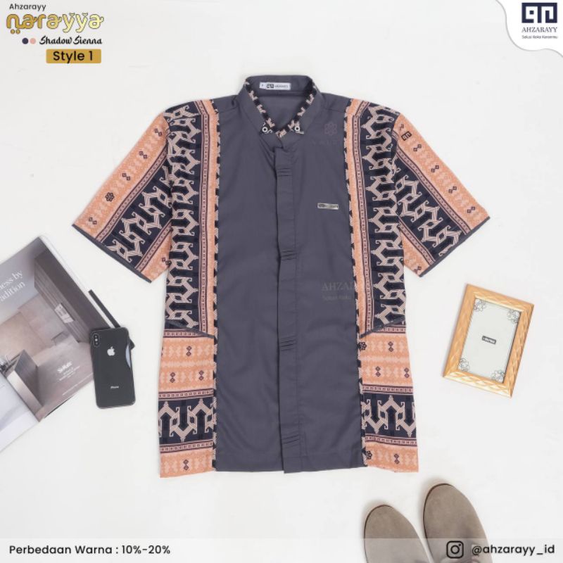Dad M Kemko Ahzarayy Koko Narayya Shadow Sienna Ahzarayy Naraya Ahzaray Kemeja Couple Premium Narray